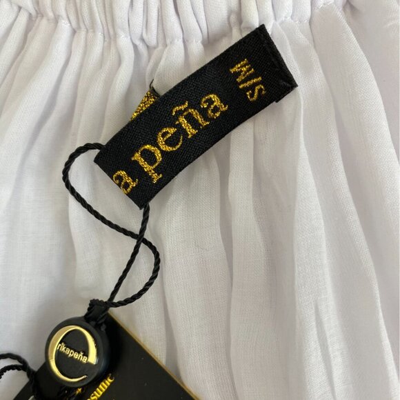 Erika Pena Dress White Orchid Dress with Belt - Picture 12 of 15